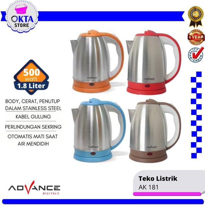 Kettle Elektrik Advance AK-8 Teko Listrik Advance