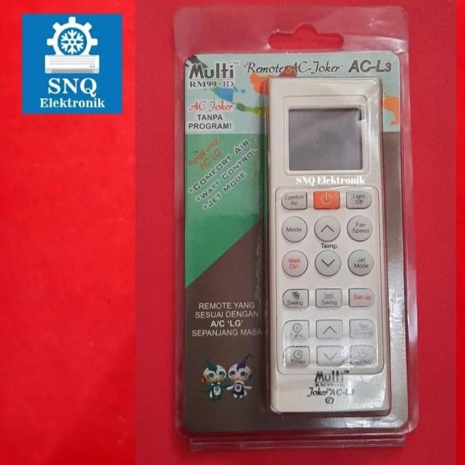 TERLARIS - Remot multi (Universal) AC LG / Remot joker LG