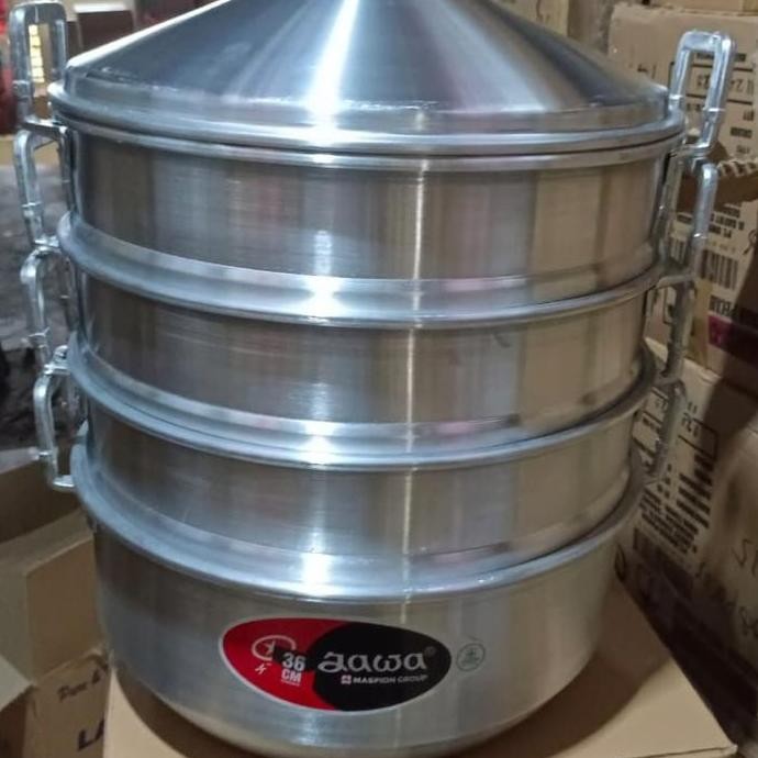 Dandang langseng kukusan dimsum 40 cm susun 4