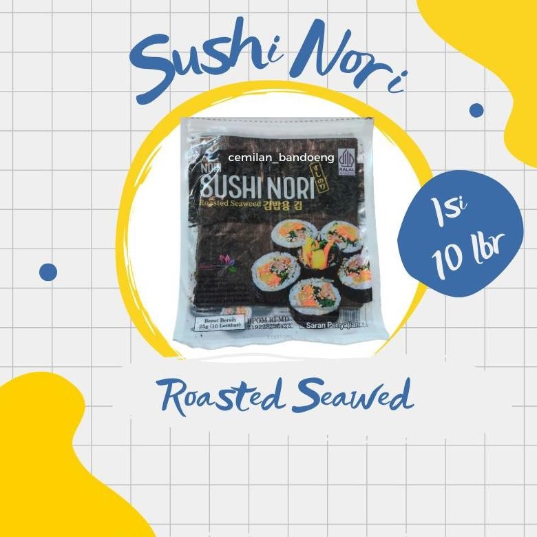 

SUSHI NORI ( ROASTED SEAWED ) ISI 10 LBR aSt