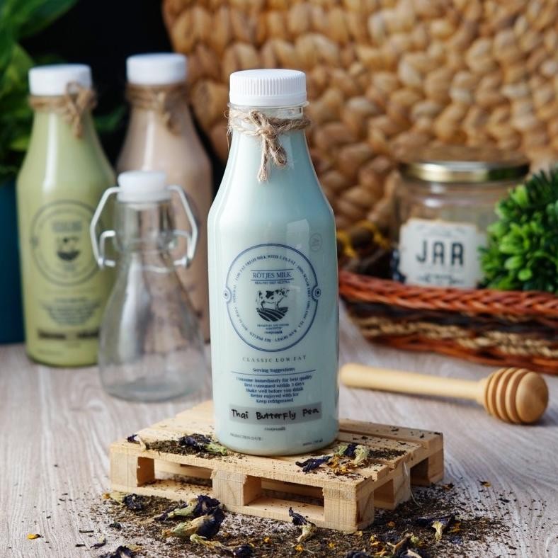 

Rotjes Milk Butterfly Pea Low Fat Diet Milk Tea aSt