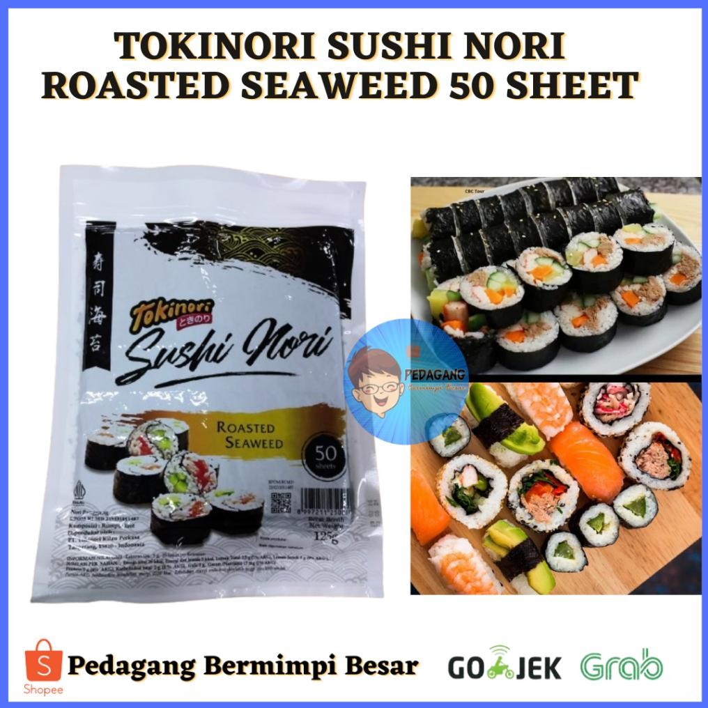 

Tokinori Sushi Nori Roasted Seaweed 50sheet/ sushi Nori 50sheet/ Sushi Nori/ Nori aSt