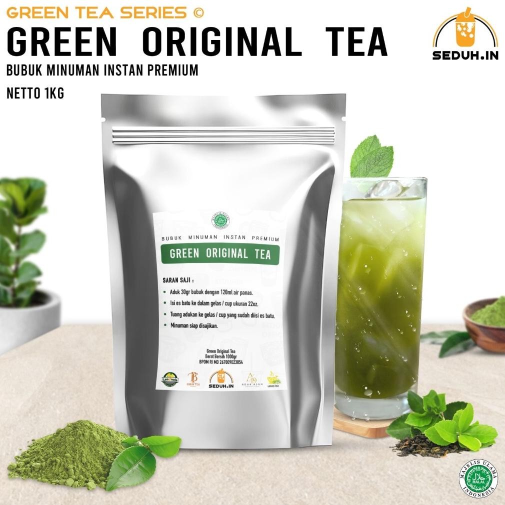 

Green Original Tea-Teh Hijau 1KG / Bubuk Minuman aSt