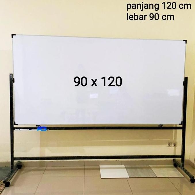 

BEBAS ONGKIR - whiteboard standing 90x120 cm
