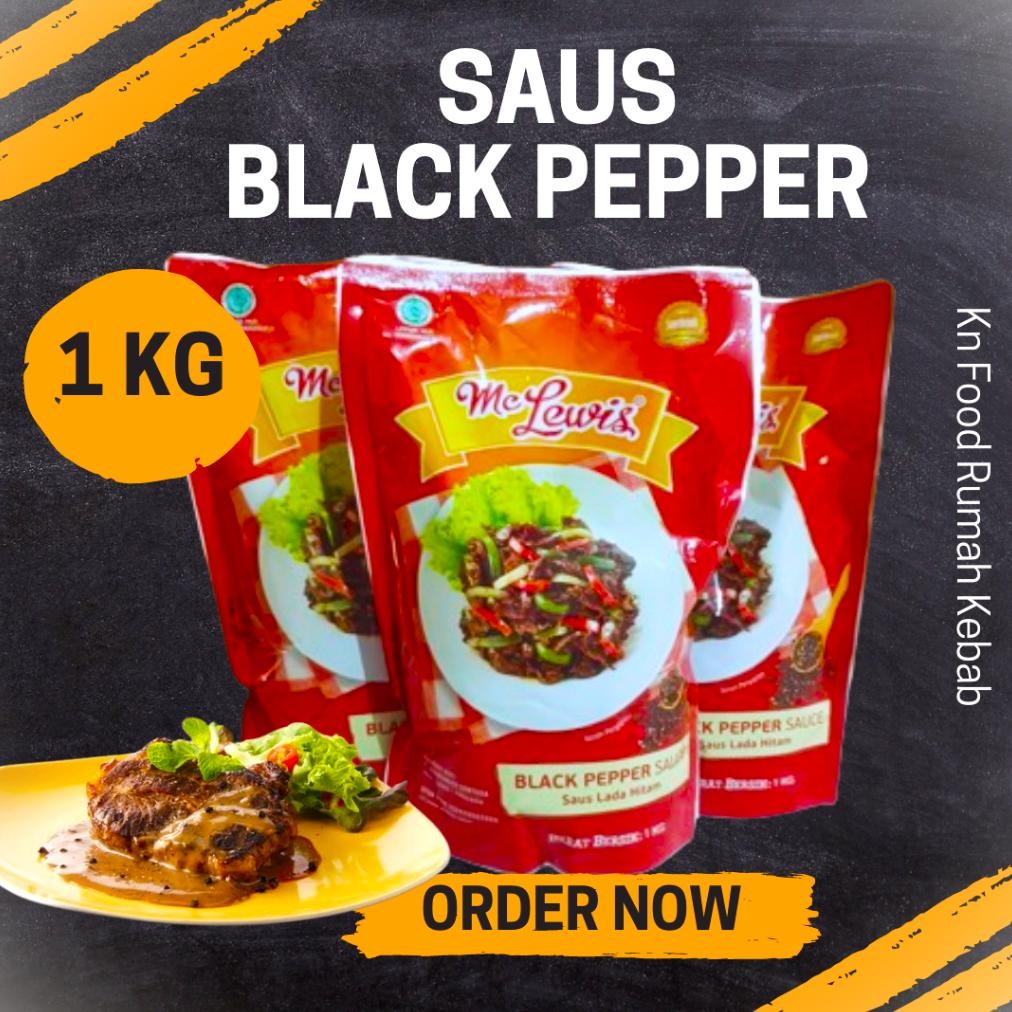 

Sauce Mc Lewis Blackpepper 1 KG/ Saus Blackpapper/Saus Lada Hitam 1 kg aSt
