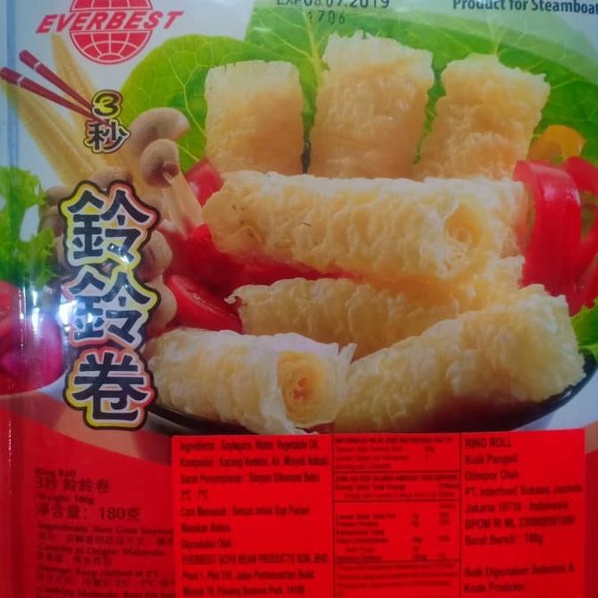 

VEGETARIAN EVERBEST RING ROLL / KULIT TAHU VEGAN aSt