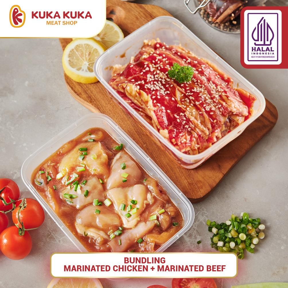 

Promo Bundling Daging Berbumbu / Daging Marinasi 1 Ayam & 1 Beef 500gram Beef Slice aSt