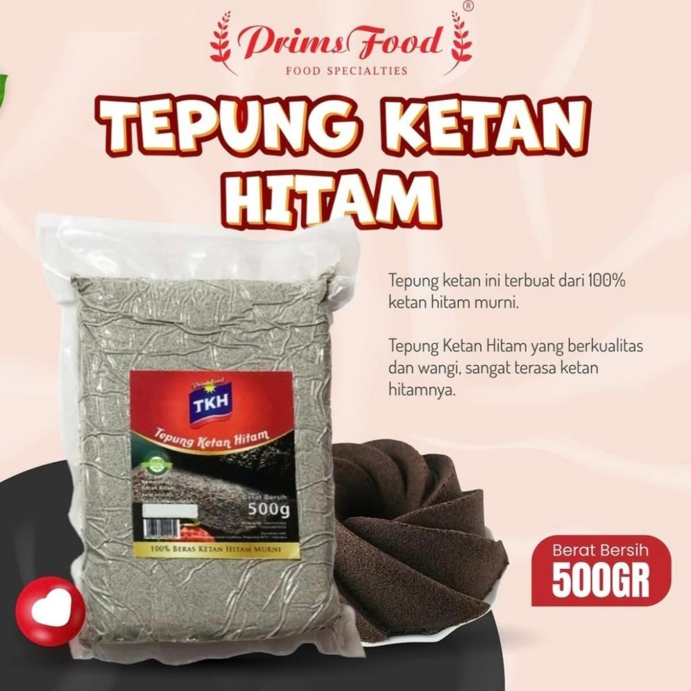 

Tepung Ketan Hitam Premium Primsfood TKH 500 Gram aSt