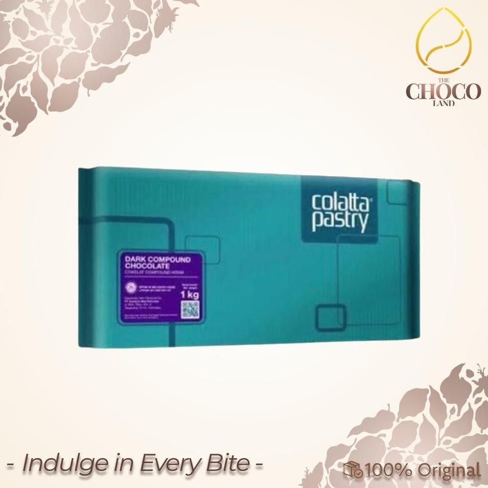 

Colatta Pastry Dark Chocolate Compound 1kg & 5kg - Cokelat Hitam Premium untuk Baking aSt