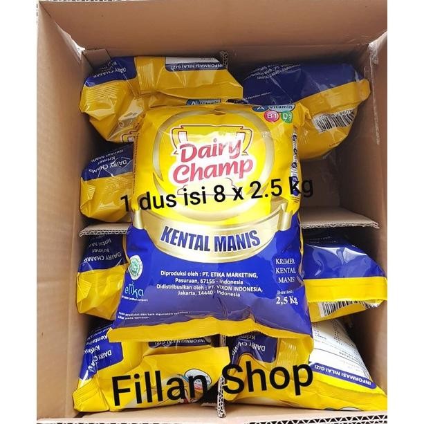 

Khusus Kargo 1 Dus SUSU DAIRY CHAMP 2,5 Kg Dus aSt