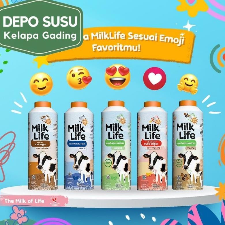 

Susu MilkLife Pure Milk / Chocolate 1L Freshmilk | Milk Life Fresh Lactose Free Mocha Bebas Laktosa Kopi Liter Strawberry Banana aSt