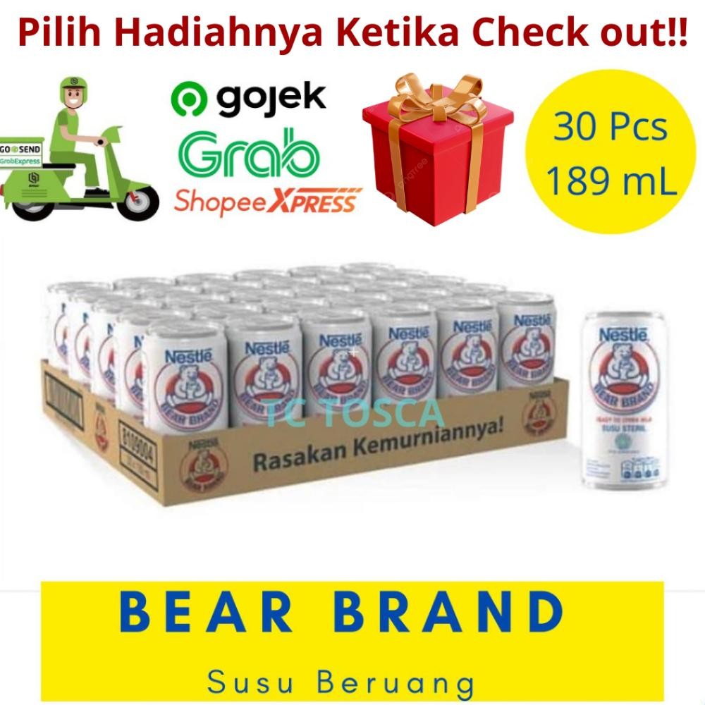

Susu Beruang | Susu Bear Brand | Bear Brand 189 ML 1 Karton Isi 30 Pcs aSt