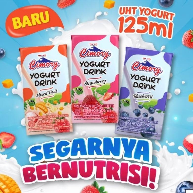 

1 Dus isi 40 CIMORY Yogurt Drink 125ml Bebas Mix Rasa aSt