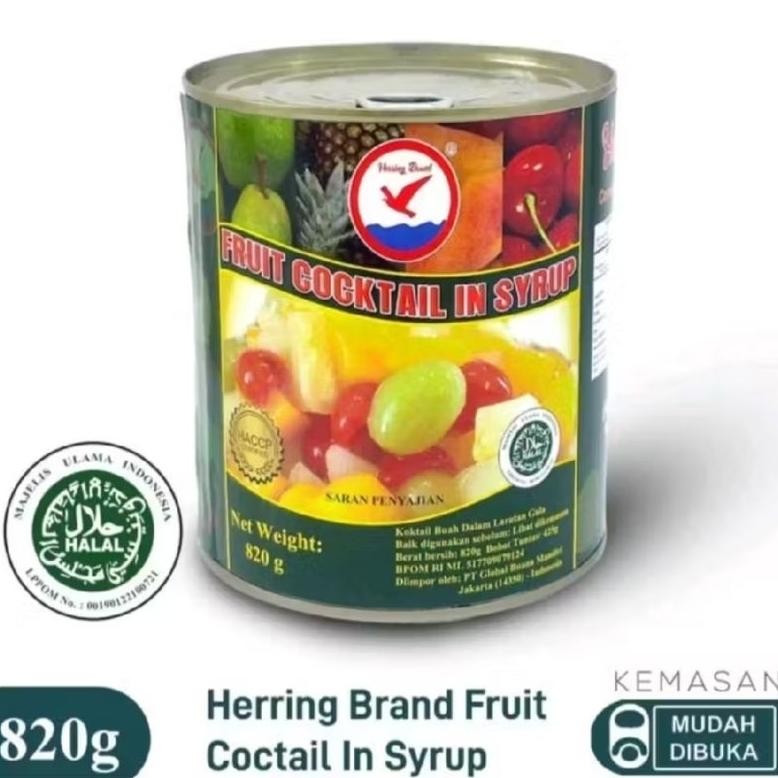 

Herring Brand Fruit Cocktail in Syrup Buah Campur Kaleng 820gr aSt