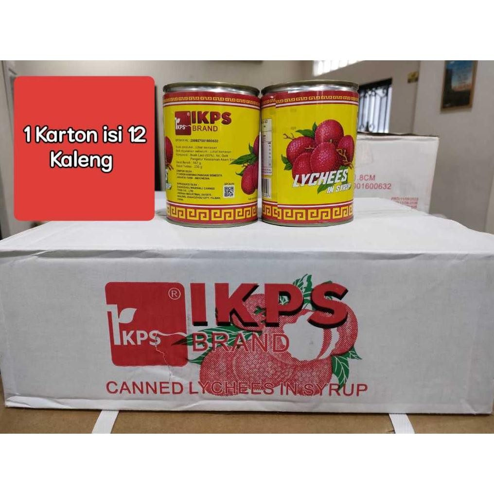 

1 KARTON IKPS Lychee Leci Kaleng 1 dus isi 12 kaleng / 12 x 567gr aSt