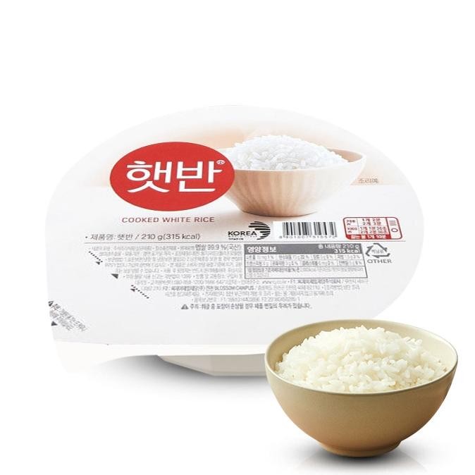 

CJ Hetbahn Cooked White Rice - Nasi Putih Instan Korea 130g 210g 300g Asli/Original 100% aSt