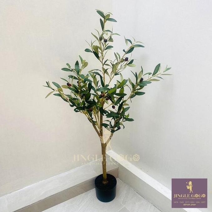 Pohon Artificial Tinggi - Pohon Olive Artificial - Pohon Plastik Besar Sudut Rumah - Pohon Pisang Ar