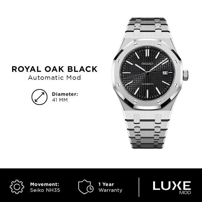 Seiko Royal Oak Black  NH35 KS