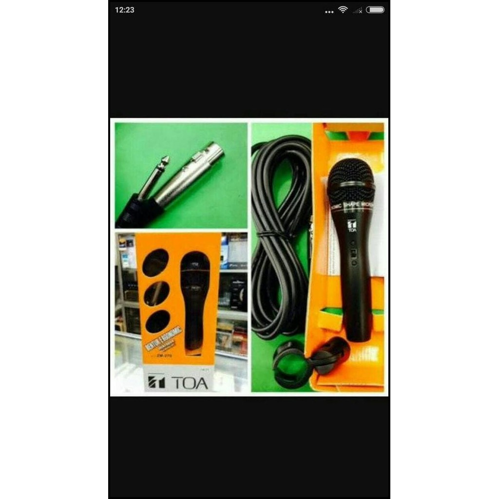 MIC TOA ZM 270 MIK TOA ZM 270 MICROPHONE TOA ZM 270 ORIGINAL ASLI