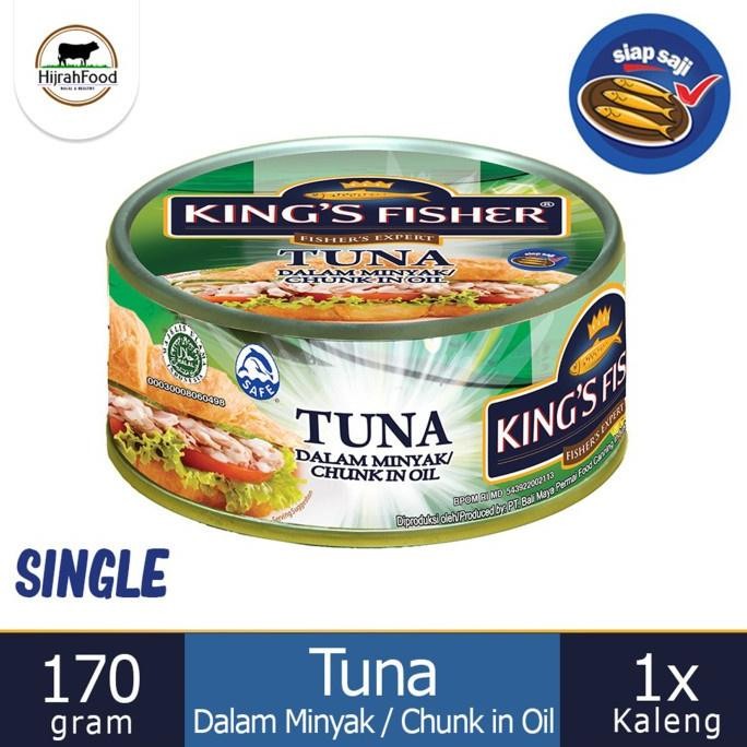 

Kings Fisher Tuna Kaleng Minyak / Garam / Pedas | Canned Tuna Chunk aSt