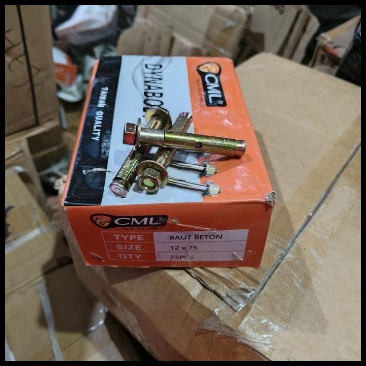 1KOTAK 12 X 75 / Baut Dynabolt Dinabolt CAMEL M12 x 75 @75pcs