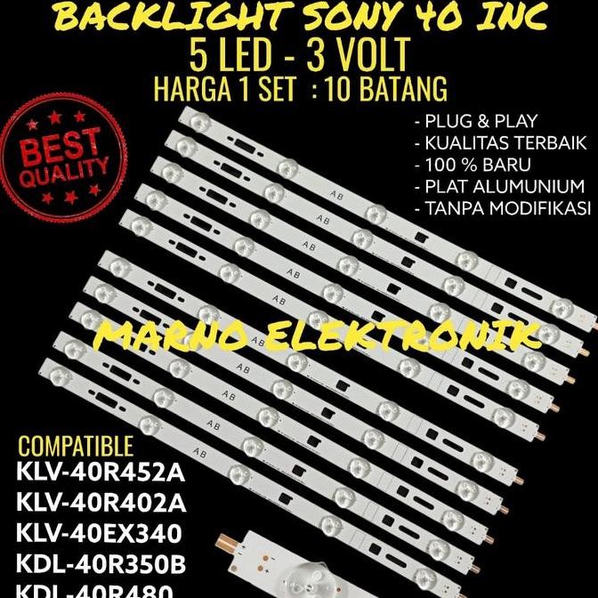 LAMPU BL BACKLIGHT LED SONY 40IN KLV-40EX40 KLV40EX40 KLV 40EX40