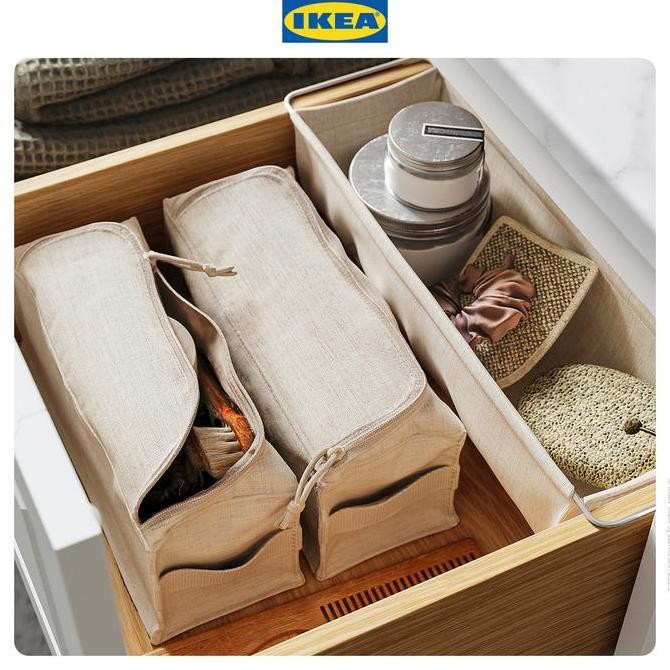 Murah Ikea Bollosund Tas Perlengkapan Mandi Krem