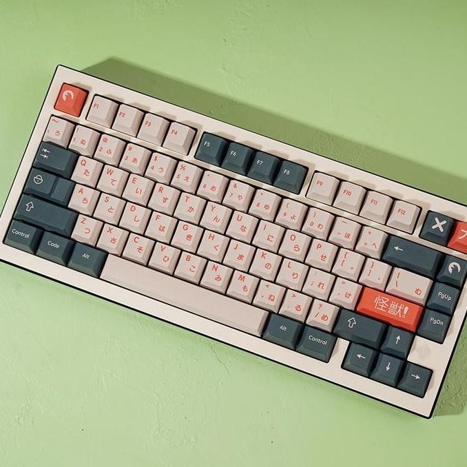 Sale Keycaps Japanase Kaiju Cherry Profile Keycap Japan Jepang Pbt Dye Sub For Mechanical Keyboard
