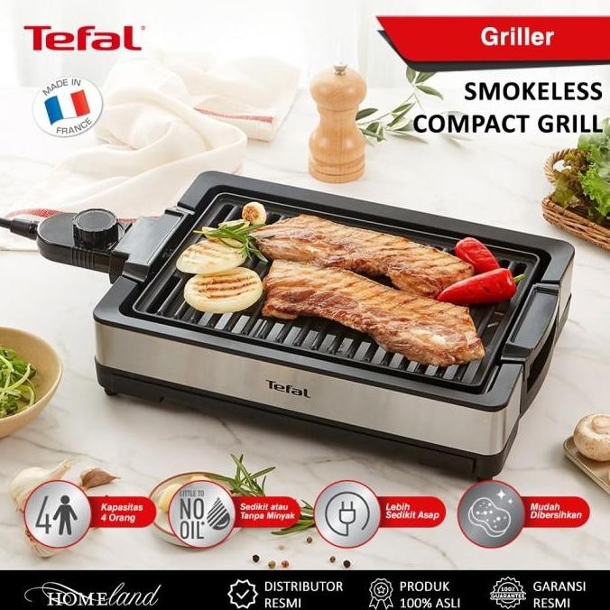 BEBAS ONGKIR - Tefal Smokeless Compact Grill