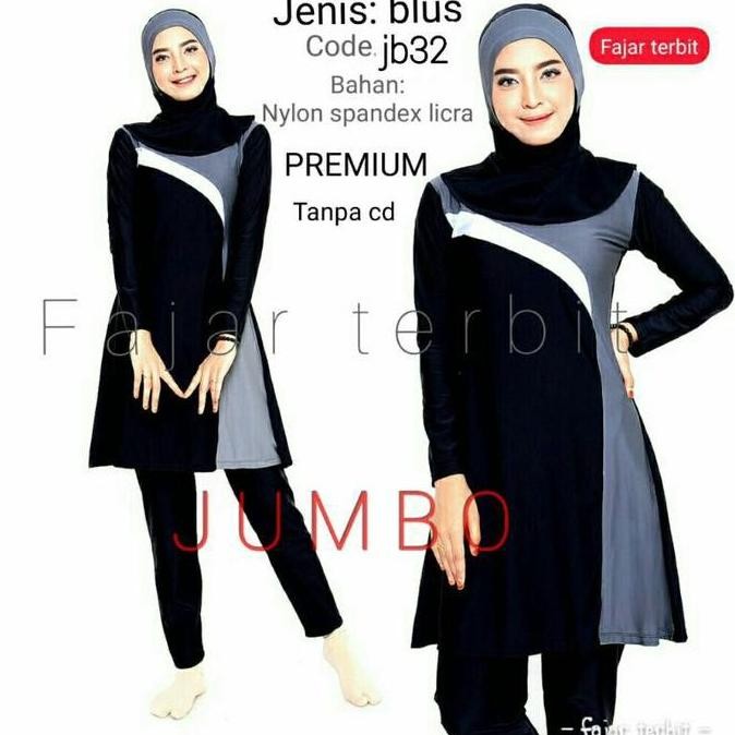 Baju Renang Muslim Big Size-Baju Renang Wanita Jumbo -Dewasa
