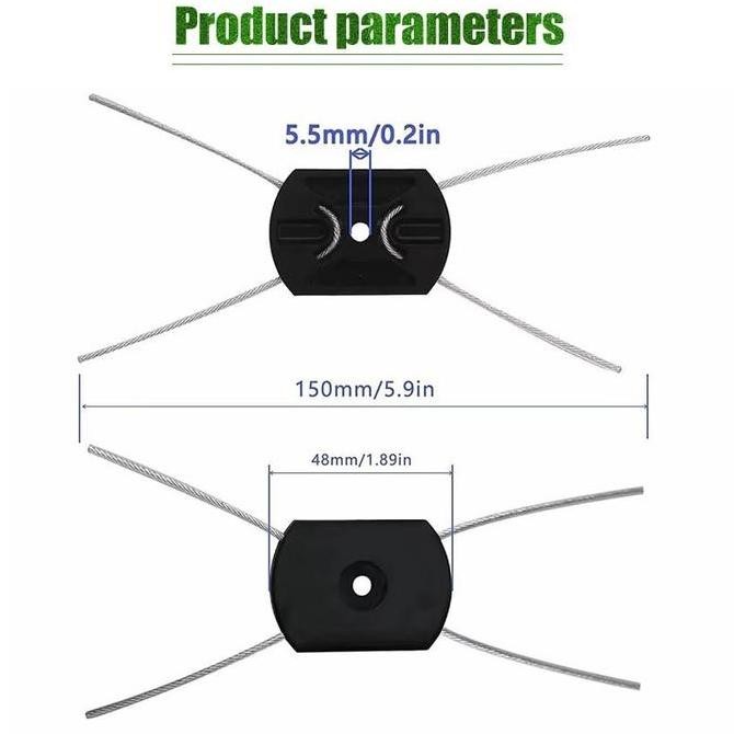 5Pcs Mesin Potong Rumput Senar Ubtuk Set Tali Pengikat Mesin Pemotong Rumput Mesin Potong Rumput Sen