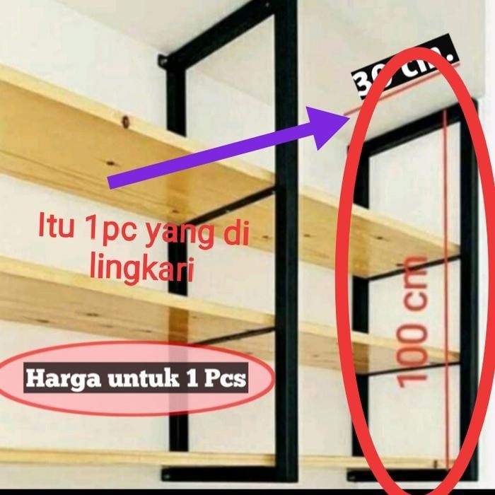 Rak Susun Tempel Dinding Rak Besi,Rak Siku Papan Ambalan Original Dan Terpercaya