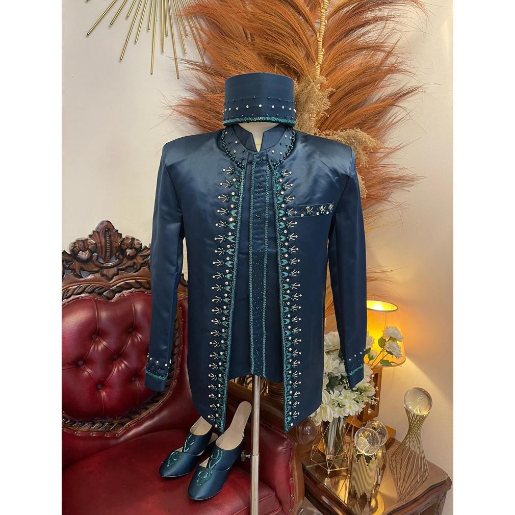 Beskap pengantin pria Beskap pria modern Beskap pengantin Beskap pengantin premium Basofi pengantin 