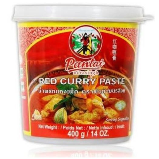 

DISKON! PANTAI THAI RED CURRY PASTE 400GR BUMBU KARI MERAH THAILAND AUTENTIK