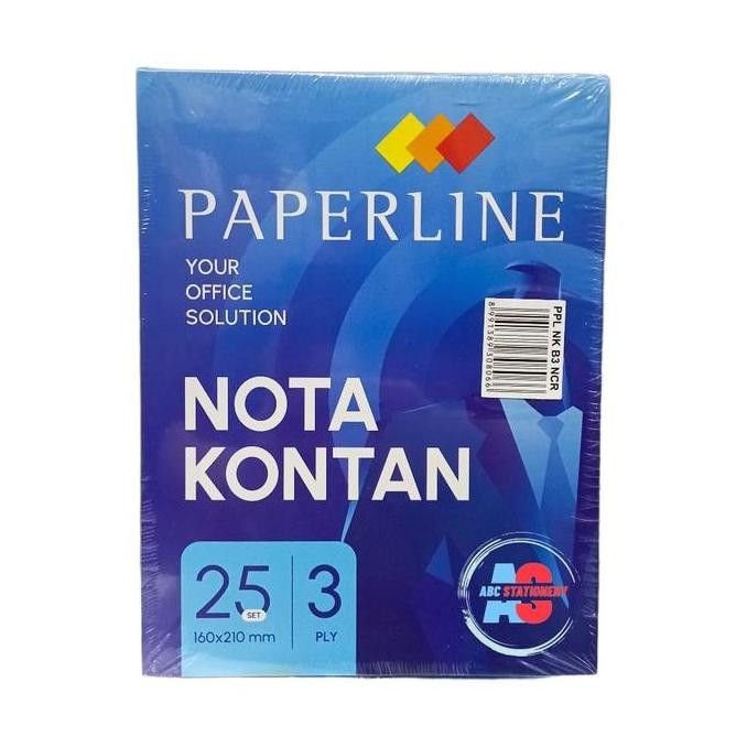 

DISKON! [PAK] NOTA KONTAN PAPERLINE B3 3 PLY | BON NCR PER PACK 10 BUKU