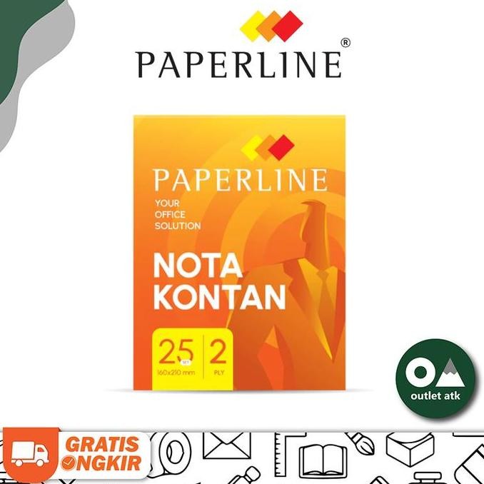 

DISKON! NOTA KONTAN BESAR 2 PLY PAPERLINE 1 PACK ISI 10 BUKU