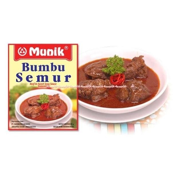 

DISKON! MUNIK BUMBU SEMUR 80GR BEEF IN SWEET SOY SAUCE SEASONING INSTAN