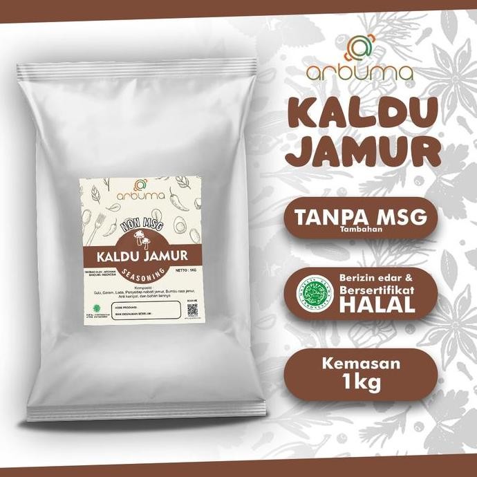 

DISKON! ARBUMA SEASONING KALDU JAMUR NON MSG 1 KG HALAL - BUMBU BUBUK PREMIUM DAPUR