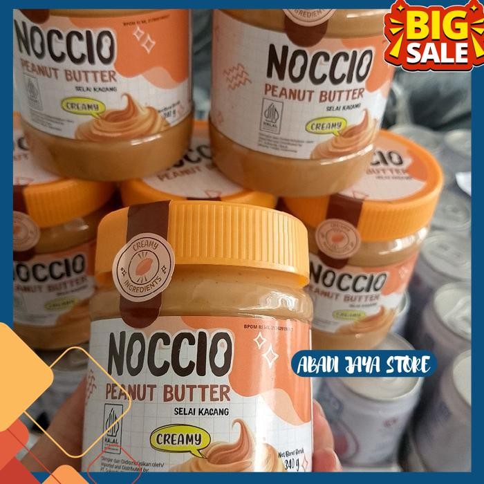 

NOCCIO PEANUT BUTTER 340GR CREAMY SELAI KACANG PREMIUM BY ABADI JAYA STORE