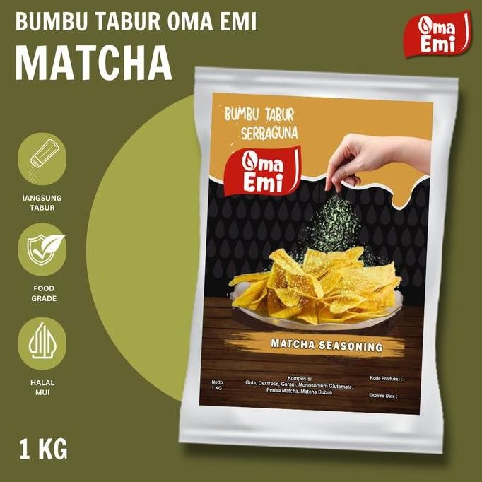

DISKON! BUMBU TABUR MATCHA 1KG HALAL KUALITAS PREMIUM UNTUK POPCORN & SNACK