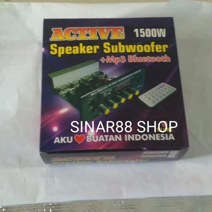 KIT AMPLIFIER SPEAKER ACTIVE+SUBWOOFER+MP3 BLUTOOTH BLUTUT PMPO 1500W
