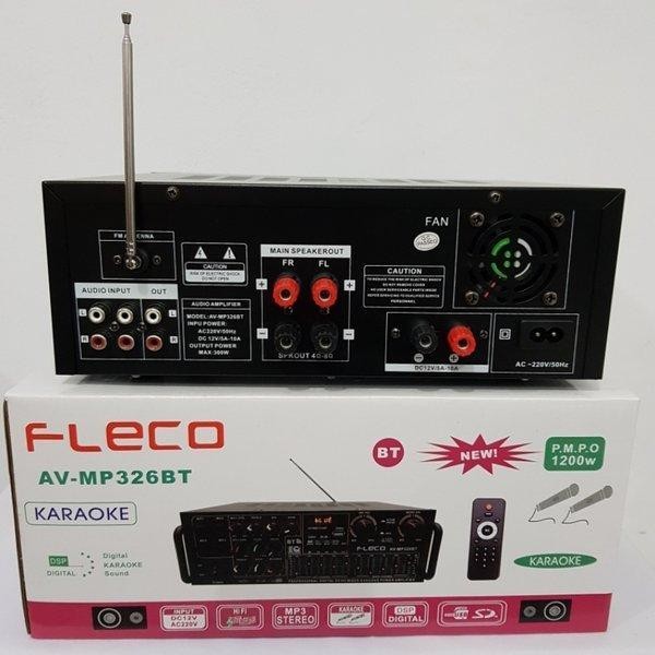 Sunbuck Audio Fleco AV-MP 326 BT - Amplifier Bluetooth USB/SD/FM/MP3 - Amplifier Karaoke Home Theate