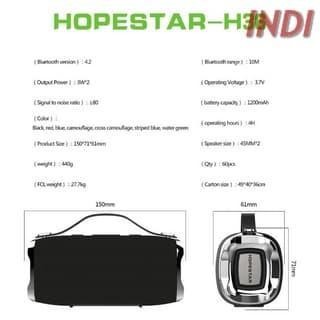 HOPESTAR Wireless Bluetooth Speaker Waterproof H36