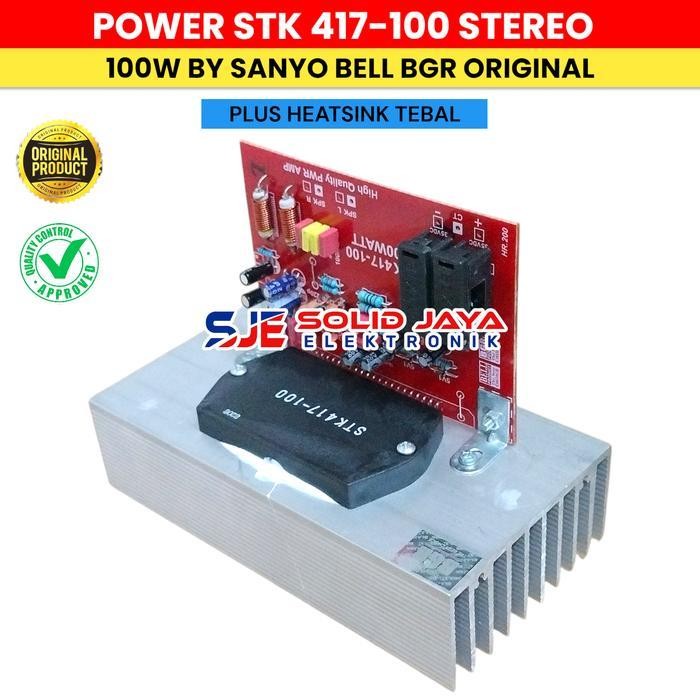 KIT POWER STK 417-100 100W STEREO BY SANYO ORIGINAL TR TRANSISTOR POWER AMPLIFIER POWER STEREO AMPLI