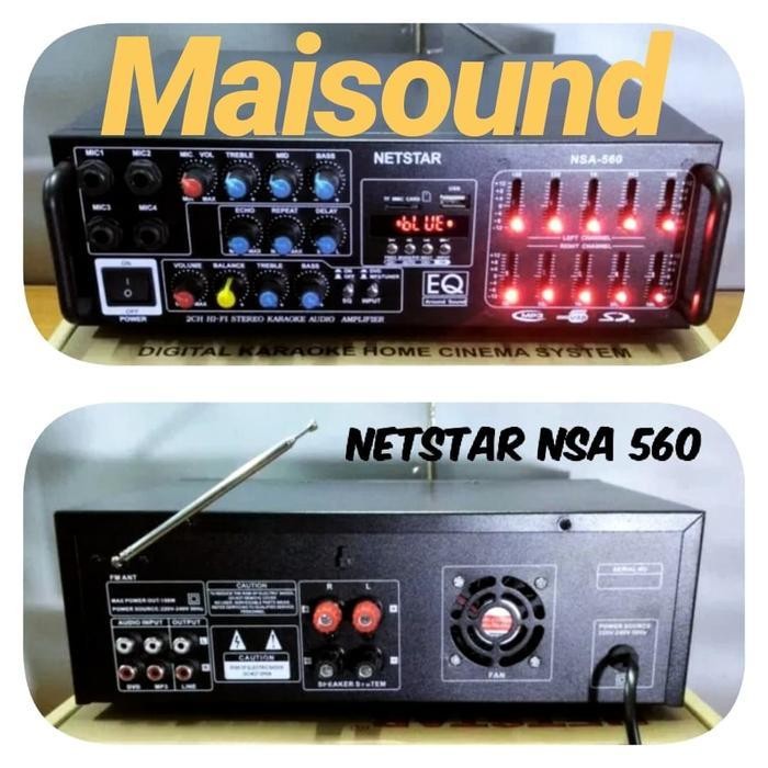 AMPLIFIER KARAOKE NETSTAR NSA 560 AMPLI NSA560