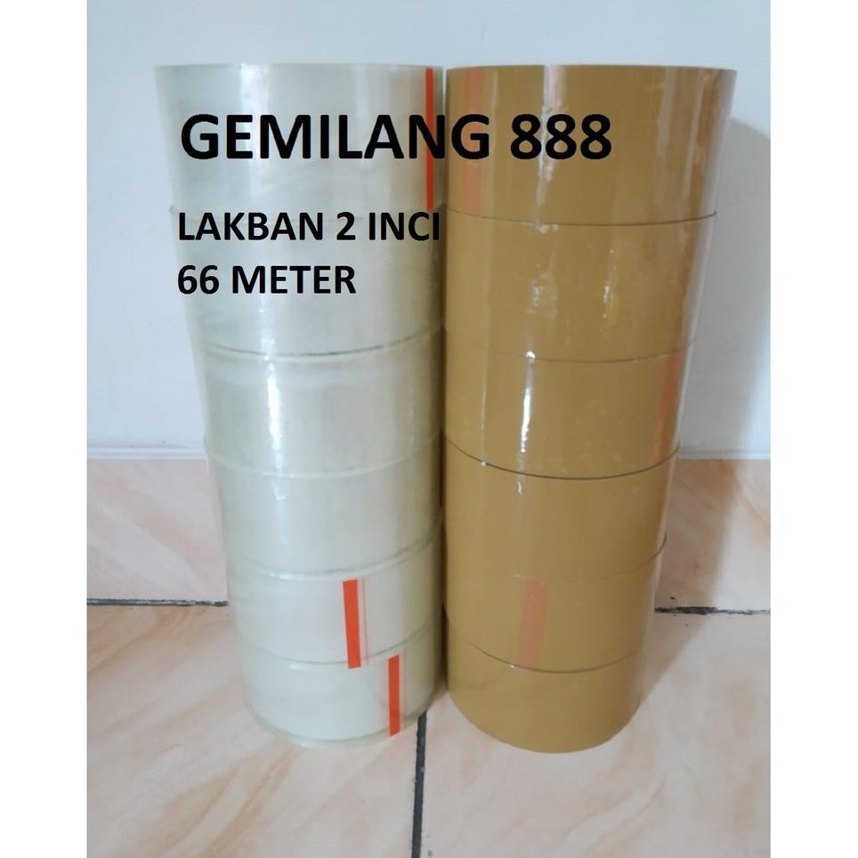 

Lakban Isi 6 Pcs Pelekat Plastik Tape Lem Plastik