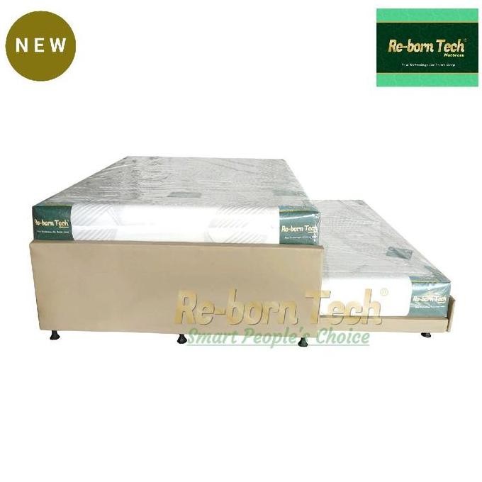 Divan Dipan Susun Sorong Tempat Tidur 2 In 1+2 Lbr Matras Kasur Orthopedic Re-Born Tech