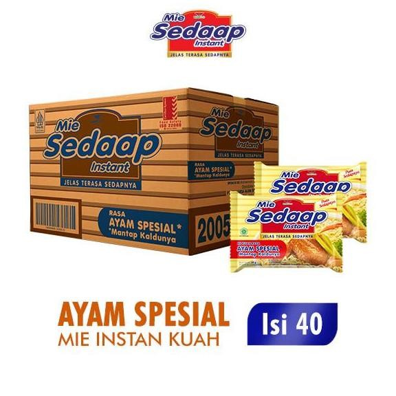 

Sedaap Mie instan Ayam Spesial 69 gr Dus (Isi 40 pcs) LA