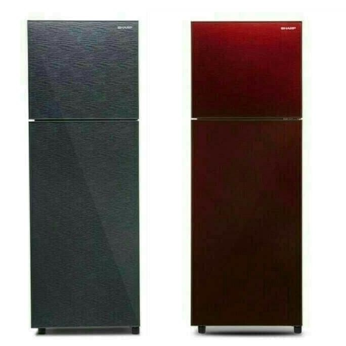 TERLARIS - KULKAS SHARP SJ-326XG 2 PINTU KACA