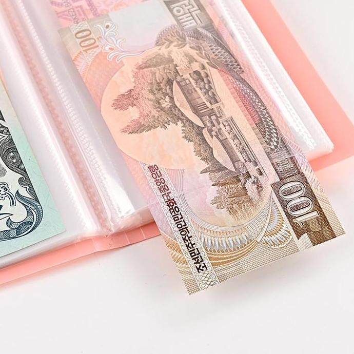 (Allthebest) 100 Lembar Album Uang Kertas/Album Uang Kuno Traveling/Koleksi Uang Kertas